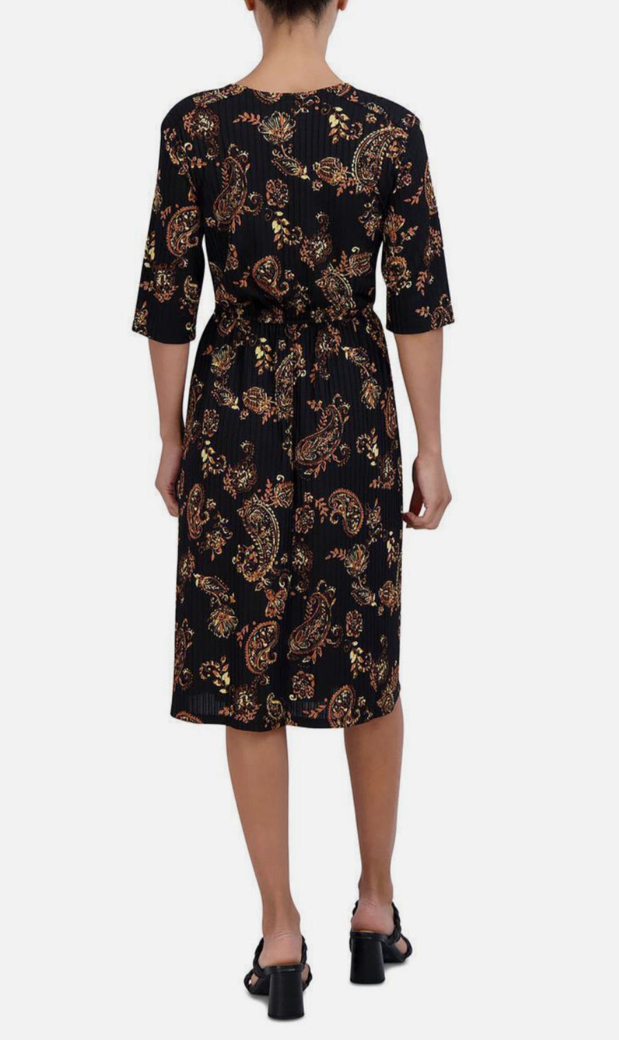 Timeless Floral Black Dress