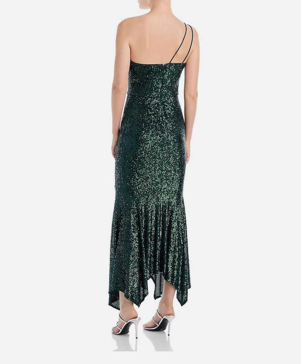 Refined Green Sequin Dress